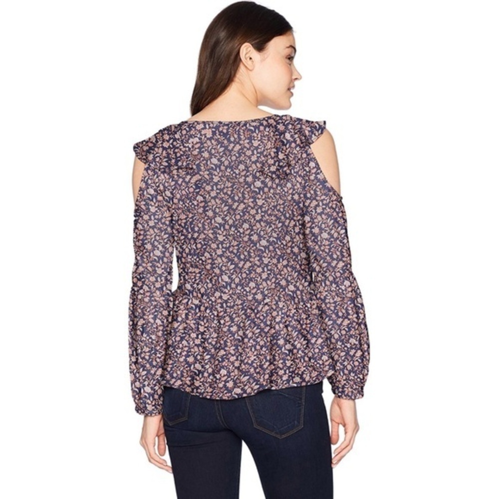 WILLIAM RASTFaye Printed Cold Shoulder Ruffle Top - Picture 2 of 3